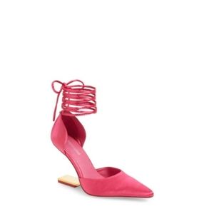 NIB Jeffrey Campbell D'Orsay Pump in Fuchsia Satin. Size 6